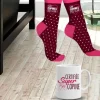 Coffret Cadeau Mug et Chaussettes - Les copines c'est la vie !