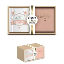 Coffret Cadeau Mug et Chaussettes - Mamie chérie