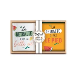 Coffret Cadeau Mug et Chaussettes - Retraite