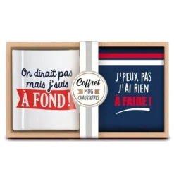 Coffret Cadeau Mug et Chaussettes - Rien à faire !