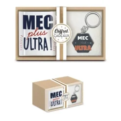 Coffret Cadeau Mug et Porte-clés - Mec plus ultra