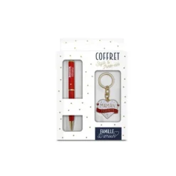 Coffret Cadeau Stylo et Porte-clés - Maman Parfaite