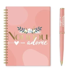 Coffret Carnet de Notes et Stylo - Nounou Adorée