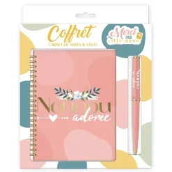 Coffret Carnet de Notes et Stylo - Nounou Adorée