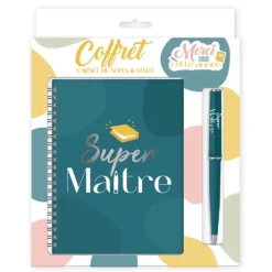 Coffret Carnet de Notes et Stylo - Super Maître