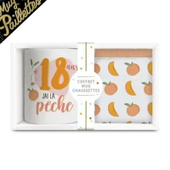 Coffret Mug à paillettes et Chaussettes à paillettes pour anniversaire pour femme - Âge au choix