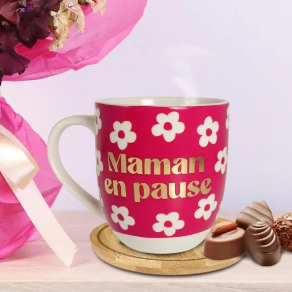 Coffret Tasse à café "Maman en pause" - Collection Maman d'Amour