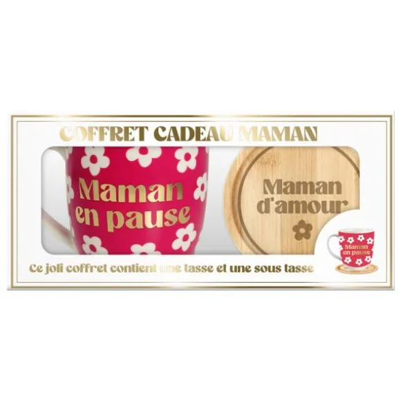 Coffret Tasse à café "Maman en pause" - Collection Maman d'Amour