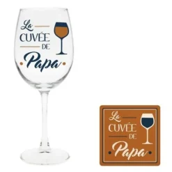Coffret Verre à Vin - Papa - Collection Papa Parfait