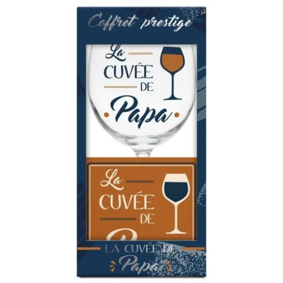 Coffret Verre à Vin - Papa - Collection Papa Parfait
