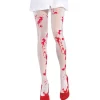 Collants Blanc Tâchés de Sang - Taille Unique