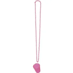Collier avec Verre Shooter Fluo - Couleur au Choix