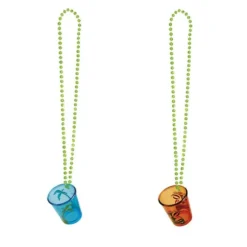 Collier de perles avec verre - Couleur au choix