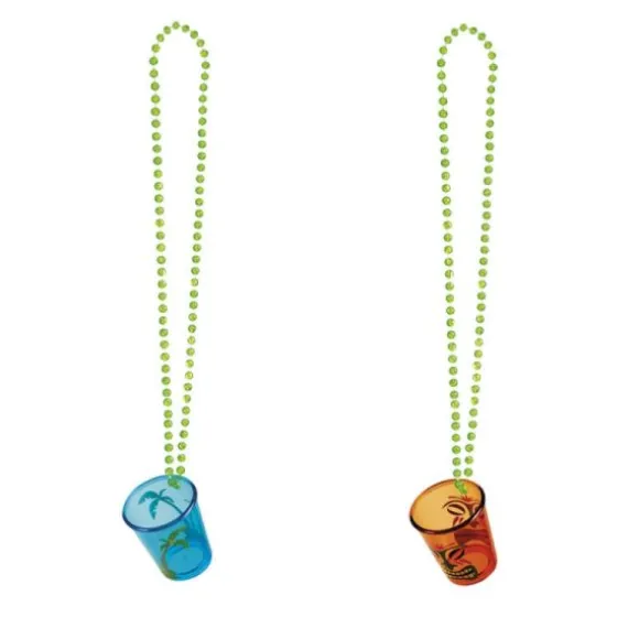 Collier de perles avec verre - Couleur au choix