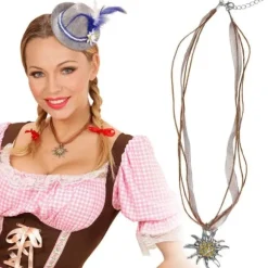 Collier Edelweiss pour l'Oktoberfest