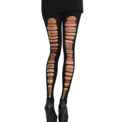 Colllants Noirs Déchirés - Taille Unique