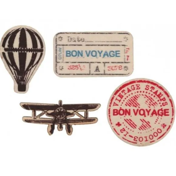 20 Confettis de table - Bon Voyage