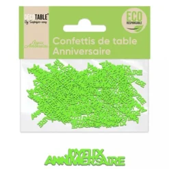 Confettis de table en papier Joyeux Anniversaire - Couleur au Choix