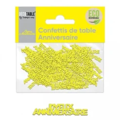 Confettis de table en papier Joyeux Anniversaire - Couleur au Choix