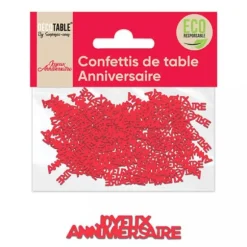Confettis de table en papier Joyeux Anniversaire - Couleur au Choix