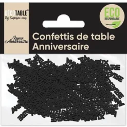 Confettis de table en papier Joyeux Anniversaire - Couleur au Choix