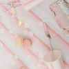 Confettis de Table - Multicolores Pastel, Or et Paillettes Or
