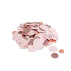 Confettis de Table - Paillettes Rose Gold et Rose Pastel Mat