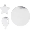 Confettis de table ronds et étoiles - Argenté pailleté