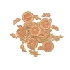 100 confettis en papier à parsemer - Collection Jolis Brins - Terracotta et Or
