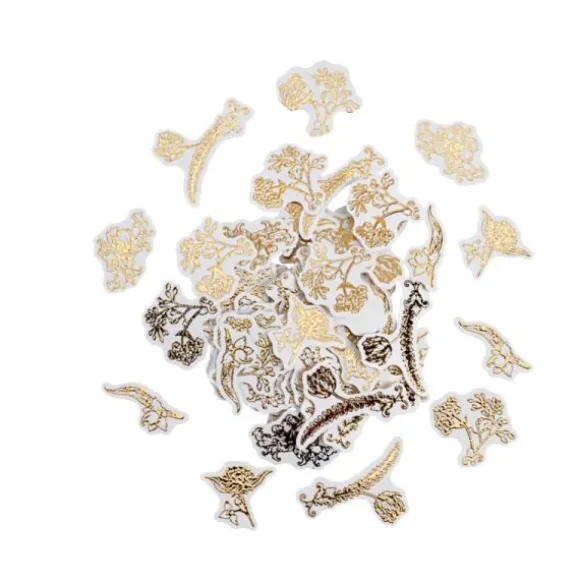 100 confettis en papier à parsemer FSC® - Collection Vintage Doré