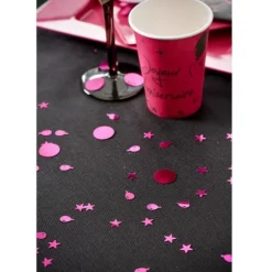 Confettis Fuchsias Anniversaire - Etoiles et Ballons