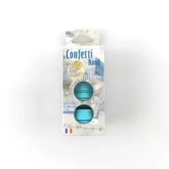 Confettis ronds bleu ciel