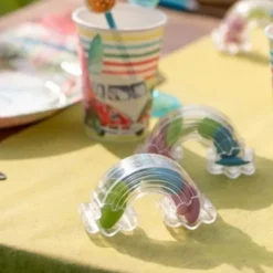 4 Contenants Arc en Ciel - Transparent