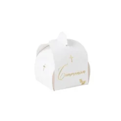 10 Contenants - Collection Communion Pureté Blanc et Or