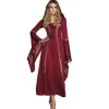 Costume Dame Médiévale Rouge Femme - Taille au Choix