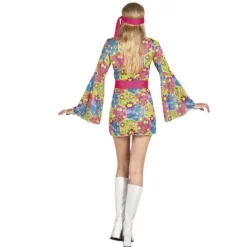 Costume Hippie - Robe Femme Taille Unique