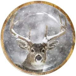Coupe de présentation Bois/Résine - Renne - 40 cm