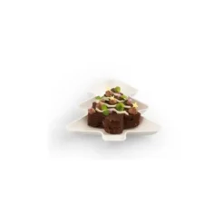 20 Coupelles en Canne à Sucre - Sapin - 14 x 11,5 cm