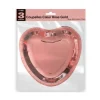 3 coupelles en forme de Cœur - Rose Gold - 20 cm
