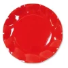 10 Coupelles Vagues en Carton - Rouge