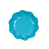 10 Coupelles Vagues en Carton - Turquoise