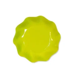 10 Coupelles Vagues en Carton - Vert Anis