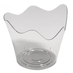 25 Coupelles à Verrine à Bords Ondulés - Transparent