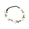 Couronne de fleurs en papier - Couleur au choix