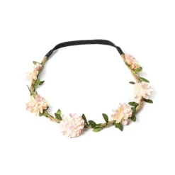 Couronne de fleurs en papier - Couleur au choix