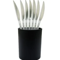 10 couteaux réutilisables en plastique - 20 cm - Couleur au choix