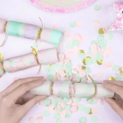 6 Crackers confettis - Iridescent