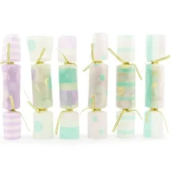 6 Crackers confettis - Iridescent