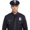 Cravate noire de Policier en polyester