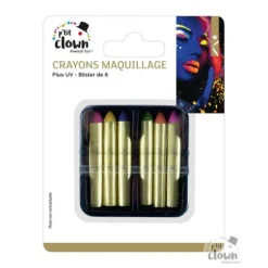 6 crayons de maquillage fluorescents